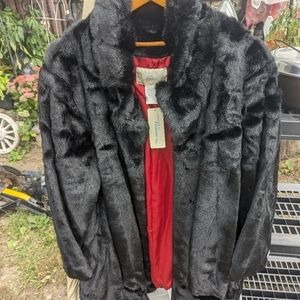 Penmen's plus black faux fur coat